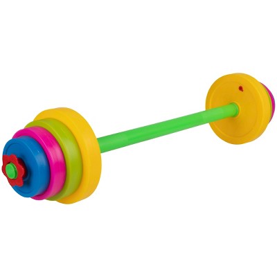 Hey Play Kids Weight Set - Barbell And 8 Plates : Target