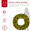 Best Choice Products 48in Artificial Pre-lit Fir Christmas Wreath ...