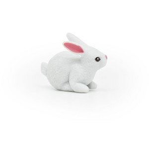Collectible Wildlife Gifts | Rabbit, White Bunny, Hare, Plastic Animal, Design, Realistic Figure,  Model, Toy,  Gift,  2 Inches. CWG238 B306 - 1 of 4