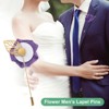 Unique Bargains Ribbon Alloy Outdoor Wedding Rose Flower Lapel Pin 48 Pcs - 4 of 4