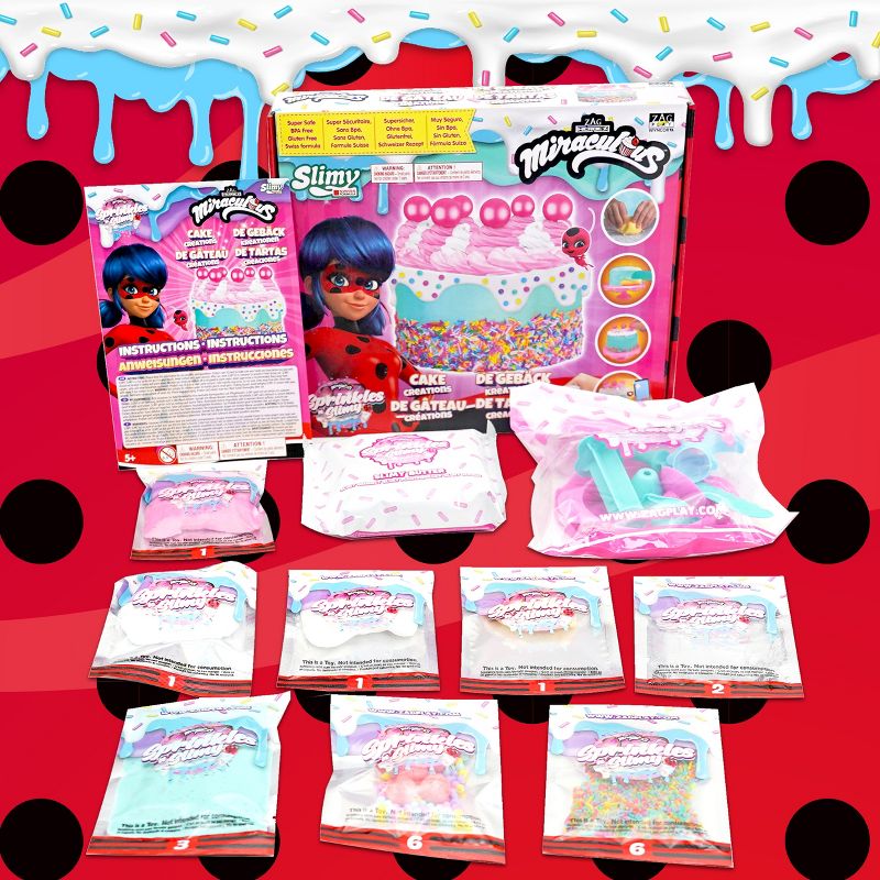 Miraculous Ladybug - Sprinkles n' Slimy Cooking Creations - Slime Kit for Girls and Boys, Role Play Toys for Kids, Decorations and Cooking Tools, 2 of 8