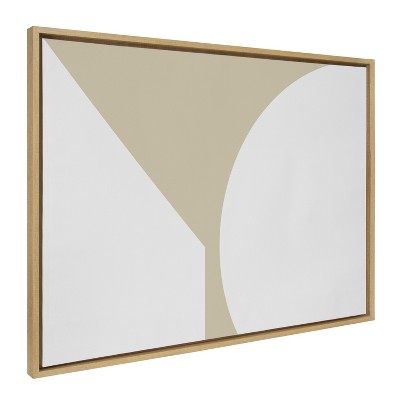 Natural Abstract Canvas Print with Polystyrene Frame, 28x38