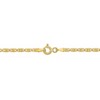 EVERLY JEWELRY | 10K Yellow Gold 2mm Valentino Star Bracelet, 9 inch - 2 of 4