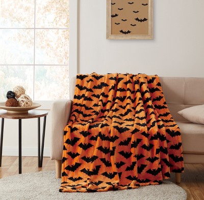 Orange blankets best sale