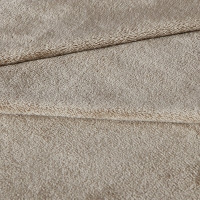 Cozy Plush Fleece Full/Queen Blanket in Classic Beige