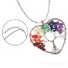 Maya's Grace 7 Chakra Tree of Life Pendant Necklace with Natural Gemstones - 3 of 4