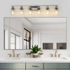 37" Modern 6-Light Bathroom Vanity Light Fixture with Clear Glass Shades, Perfect for Bathroom, Vanity, and Dressing Area Lighting (No Bulbs) - 4 of 4