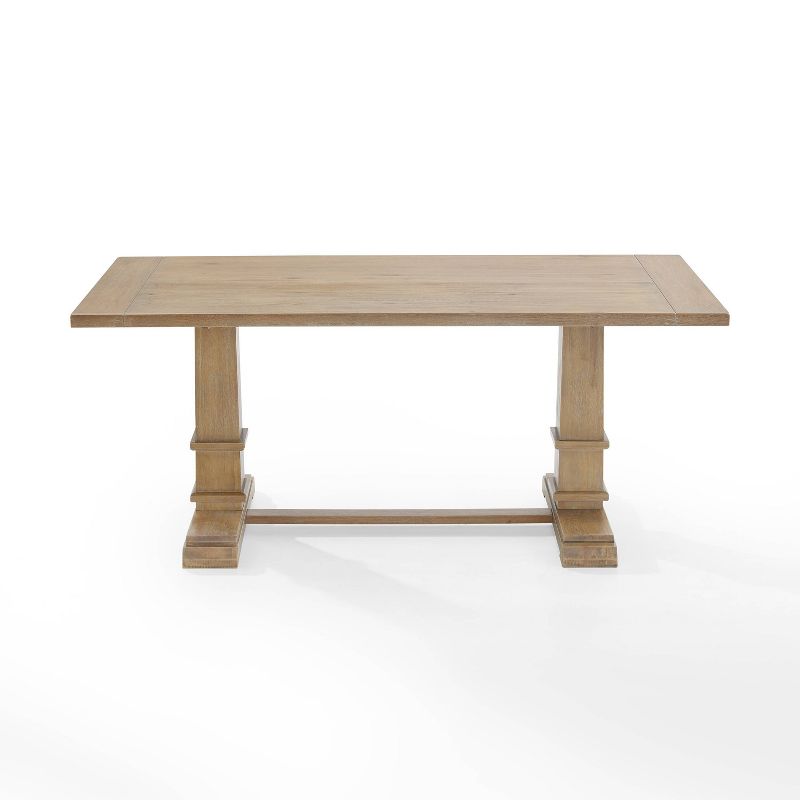 Joanna Rectangle Dining Table Rustic Brown - Crosley, 4 of 14