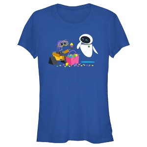 Junior's Women Wall-E Easter Basket Fun T-Shirt - 1 of 4