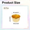 Unique Bargains Round-Grid Greaseproof Single-sided Aluminum Foil Cupcake Liners 50 Pcs - 2 of 4