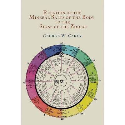 Relation of the Mineral Salts of the Body to the Signs of the Zodiac - by  George W Carey (Paperback)