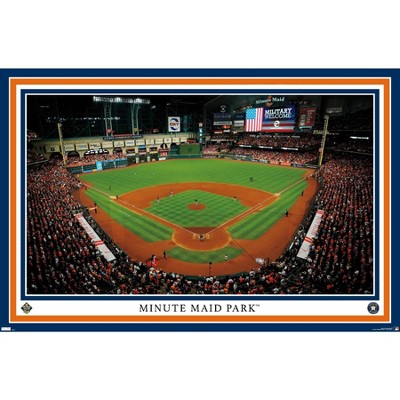 Mlb Houston Astros Baseball Field Metal Panel : Target