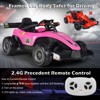 Infans 12V Kids Ride on Car Electric Racing Truck Remote Control w/ MP3 & Lights Pink - 2 of 4