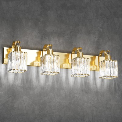 Modern Crystal Bathroom Vanity Lights Gold Bathroom Light Fixtures Crystal Vanity Shower Lights Over Mirror