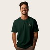 Dalix Rainbow (Glow in the Dark) Embroidered Relaxed Heavy Soft Cotton T Shirt Mens - 3 of 4