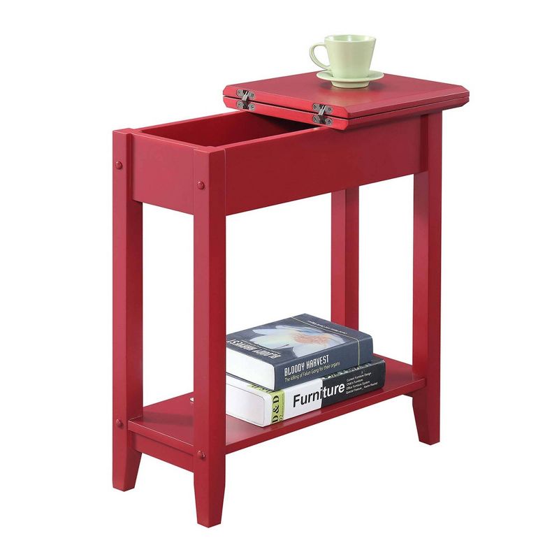 Breighton Home Harper End Table with Flip Top Storage and Lower Shelf, 4 of 6