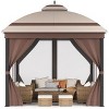 10x10 FT Outdoor Gazebo Tent with Mosquito Netting – Quick Setup Canopy Shelter with 110 sq.ft. Shade and Storage Bag - 2 of 4