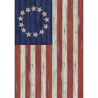 Betsy Ross Rustic Patriotic Polyester House Flag