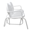 Northlight 48.25" Outdoor Retro 2-Person Metal Tulip Double Glider Patio Chair, White - 4 of 4