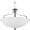 Progress Lighting Laird 3-Light Semi-Flush Ceiling Light, Antique Bronze, Glass Shade - 4 of 4