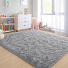 5' x 8' Soft Fluffy High Pile Area Rug for Living Room Bedroom Decorative Area Rug, - 3 of 4