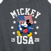 Women's - Disney - Mickey Waving Flag USA Graphic Racerback Tank - 2 of 4