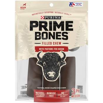 Prime Bones Femur Bison Chewy Dog Treat - 11.3oz - M
