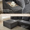 106" Modular Sectional Sofa, Cloud Sectional Couch, Modern Modular L-Shape Sofa Couch,Upholstered Couches for Living Room Bedroom - 3 of 4