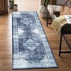 Acekool Washable Vintage Runner Rug, Stain-Resistant, Low Pile, Rubber Backing, Floral Oriental Carpet for Kitchen, Hallway, Bedroom - 3 of 4