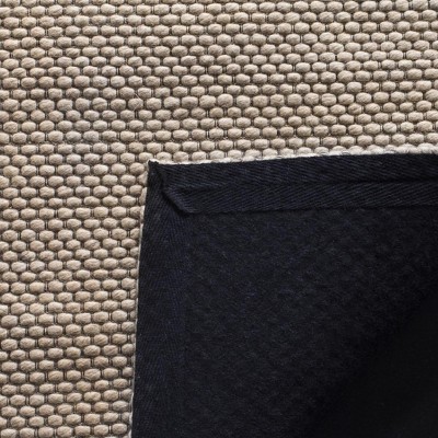 Beige Braided Hand-Tufted Wool Runner Rug 2'3" x 8'