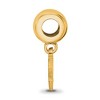 Black Bow Jewelry 14k Yellow Gold Plated Sterling Silver Pittsburgh Penguins NHL Bead Charm - 3 of 4