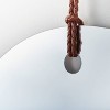 24" Frameless Mirror with Braided Leather Hanging Strap - Threshold™ designed with Studio McGee - image 3 of 3
