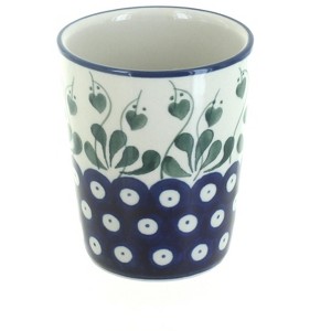 Blue Rose Polish Pottery E83 Ceramika Bathroom Cup - 1 of 1