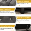 55" Storage Bench Ottoman, Linen Upholstered End of Bed Bench - 3 of 4