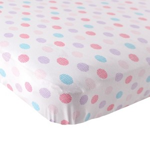 Luvable Friends Baby Girl Fitted Crib Sheet, Girl Crosshatch, One Size - 1 of 1