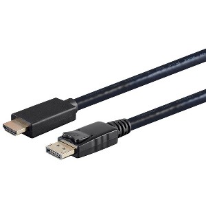 Monoprice DisplayPort 1.1 to HDTV Cable - 6 Feet - Black - 1 of 4