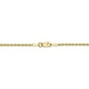 Black Bow Jewelry 1.75mm 10k Yellow Gold Diamond Cut Solid Rope Chain Bracelet & Anklet - 3 of 4