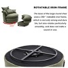 UPHA 360° Swivel Accent Barrel Sofa Chair Modern Comfy Round Reading Sofa w/ Cushions and Ottoman - 4 of 4