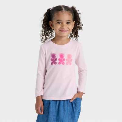 Toddler Girls' Long Sleeve Gummy Bears Graphic Shirt - Cat & Jack™ Light Pink