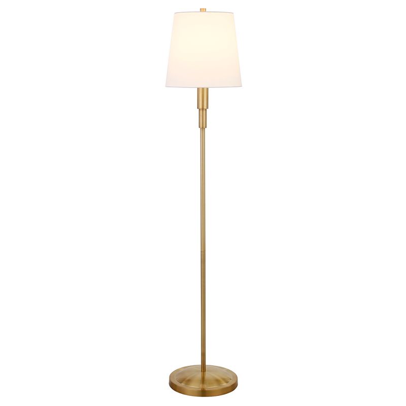 Hampton & Thyme 60" Tall Floor Lamp with Drum Fabric Shade , 4 of 8