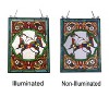 Chloe Lighting Annabella Tiffany-Style Animal Design Window Panel 18" X 25" - 3 of 3