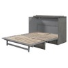 TIRAMISUBEST Full/Queen Size Murphy Bed Wall Bed with a Large Drawer & USB Ports, Space Saving Folding Murphy Cabinet Bed for Bedroom Guestroom - 3 of 4