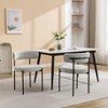 Sapphtopaz Burbank Modern Dining Chairs Set of 2,  Round Boucle Kitchen Chairs with Metal Legs for Kitchen Dining Room - 4 of 4