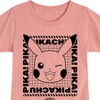 Girls' - Pokémon - Pikachu Wink Face Fitted Short Sleeve Graphic T-Shirt - 2 of 4