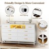 Garvee 8-Drawer Dresser with LED Lights, TV Stand with Power Outlet, Large Storage Organizer for Bedroom, Living Room & Walkway - 3 of 4