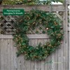 Garden Elements Prelit Faux Douglas Fir Christmas Wreath, 400 Clear Lights, 60 - 4 of 4