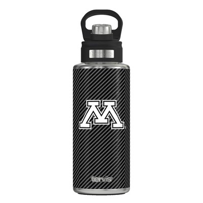 NCAA Minnesota Golden Gophers 32oz Carbon Fiber Stainless Steel Water Bottle