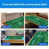 GSE 36" x 72" Double-Sided Casino Layout Felt, Las Vegas Style Tabletop Mat for Parties, Home Entertainment, Poker Game Night - 4 of 4