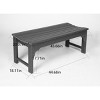 Wooden Backless Patio Bench,Outdoor Patio Bench With All Weather Resistant With UV Protection,Patio Chair -The Pop Home - 4 of 4