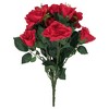 Allstate Floral Rose Artificial Floral Bush Spray - 18" - Red - 3 of 4